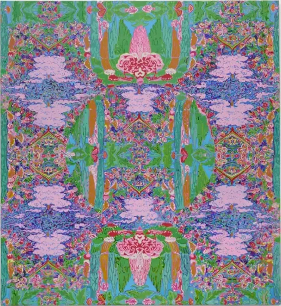 A Circle is Not a Face, Liu Kincheloe, 2025, acrylic on canvas, 53.5 x 49 inches