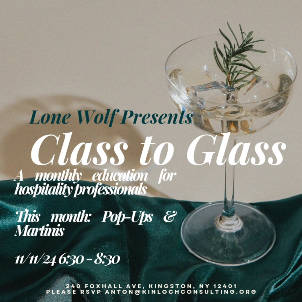 Class to Glass, 11/11/24 6:30pm-8:30pm