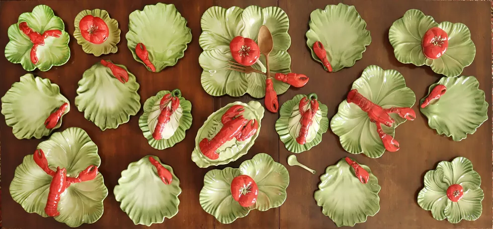 Lobster ware by Brad Keeler, ceramic, 1950-51.