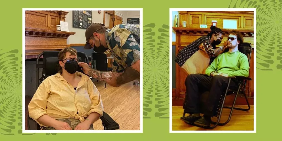 Monarda Community Care practitioners performing NADA ear acupuncture
