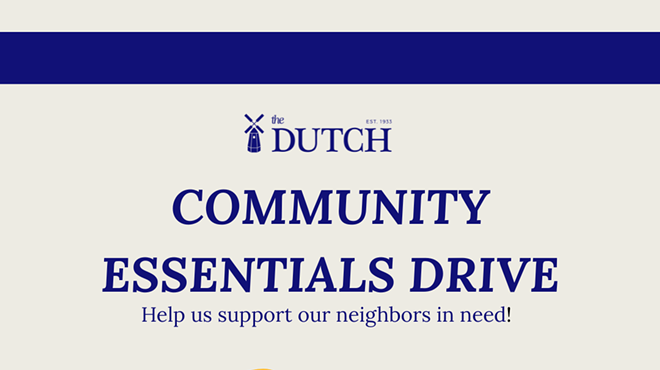 Image: Community Essentials Drive at The Dutch