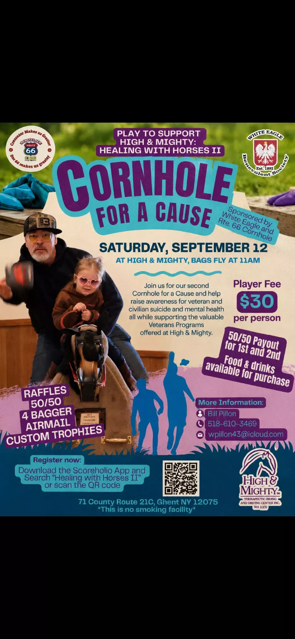 Cornhole for a Cause Flyer