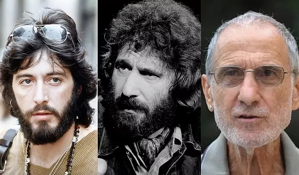 Al Pacino (left) plays Frank Serpico (middle and right) in the Sidney Lumet film.