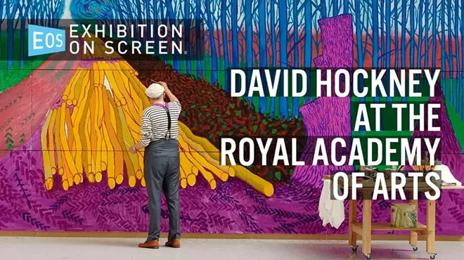 Image: David Hockney at the Royal Academy of Arts
