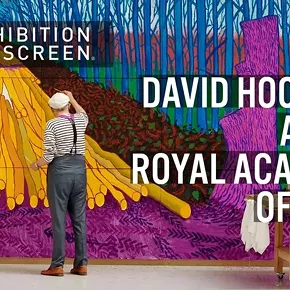 Image: David Hockney at the Royal Academy of Arts