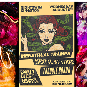 Image: DCxPC Live: Menstrual Tramps, Mental Weather, and Trouble Bound