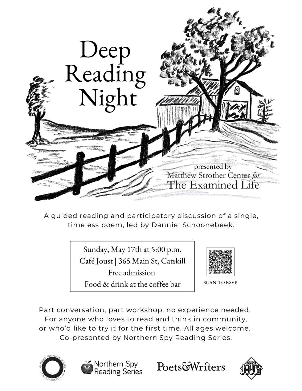 Deep Reading Night Flyer