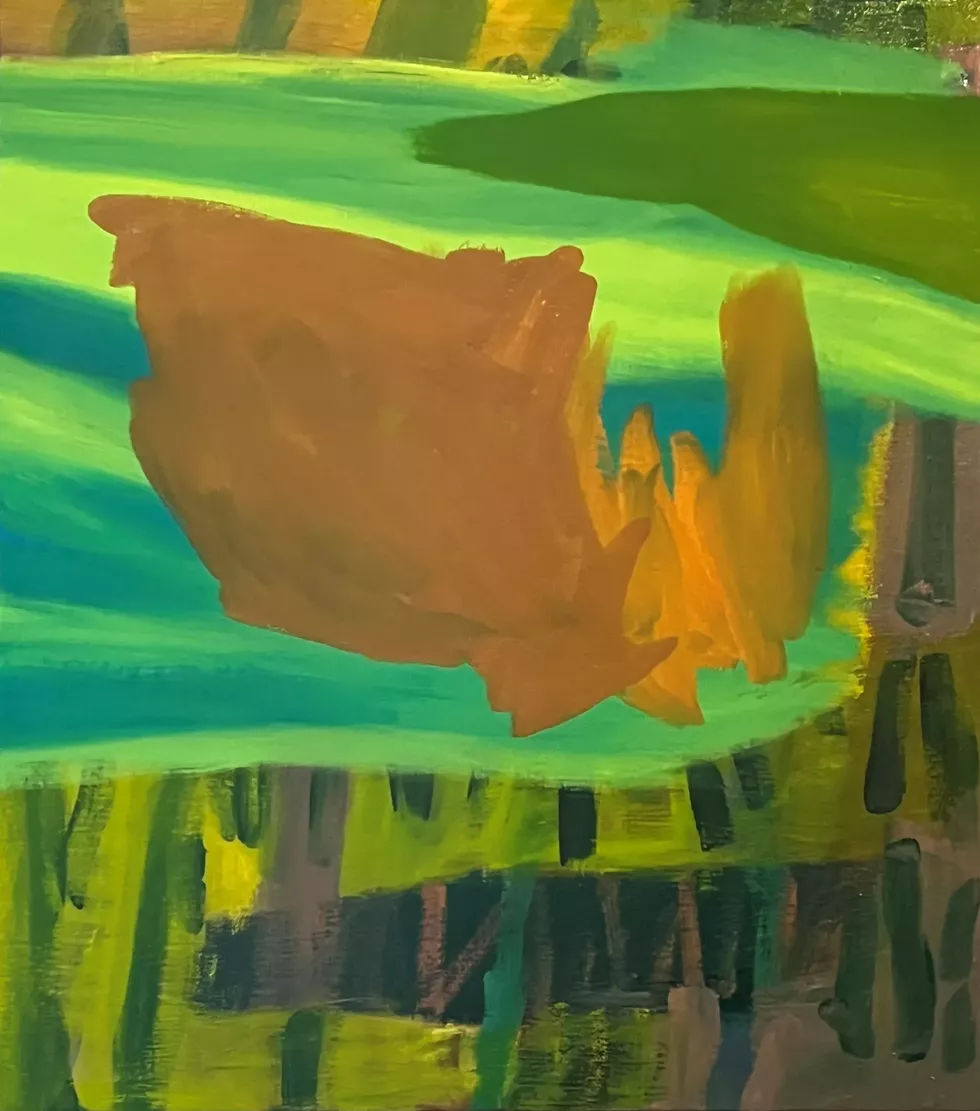 James Biederman, Far Places, 2025, oil on linen, 36x32in