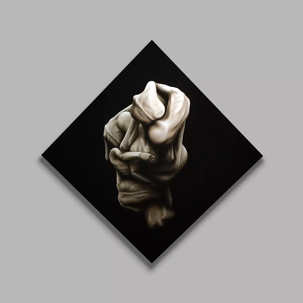 Evan Samuelson "oneness" 2020. Oil on canvas. 68 x 68 inches.