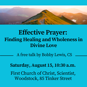 Image: Effective Prayer: Finding healing and wholeness in divine Love