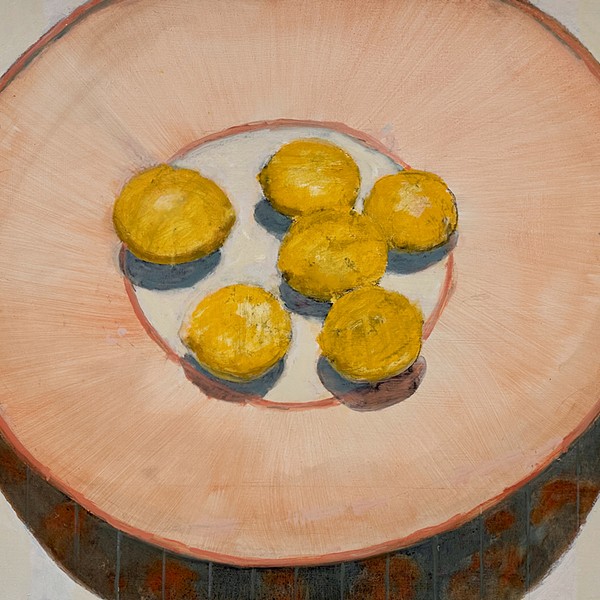 David Konigsberg, "Lemon Bowl", 2023  oil on panel, 30 x 44 inches