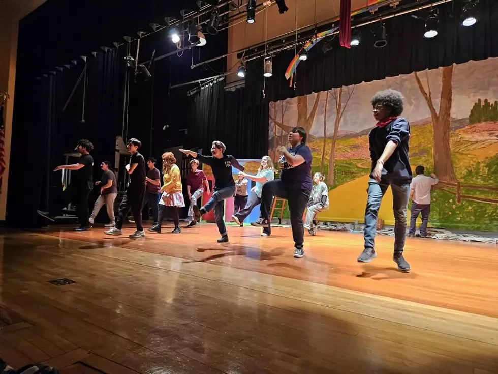FDR students practicing in anticipation of their staging of "The Wizard of Oz."