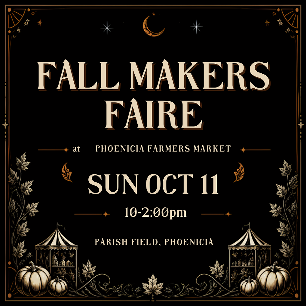 Fall Makers Faire at Phoenicia Farmers Market