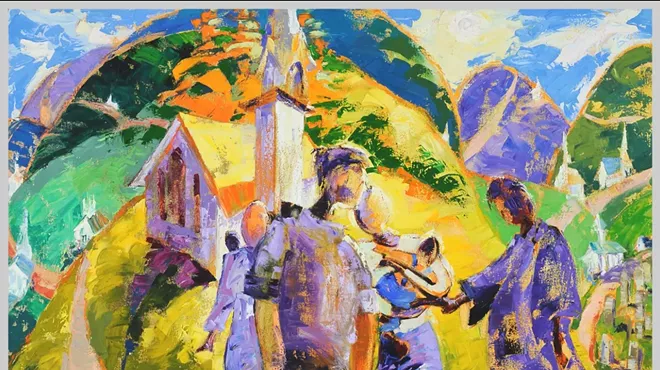 Image: Fantastic Figures featuring paintings by Alix Hallman Travis