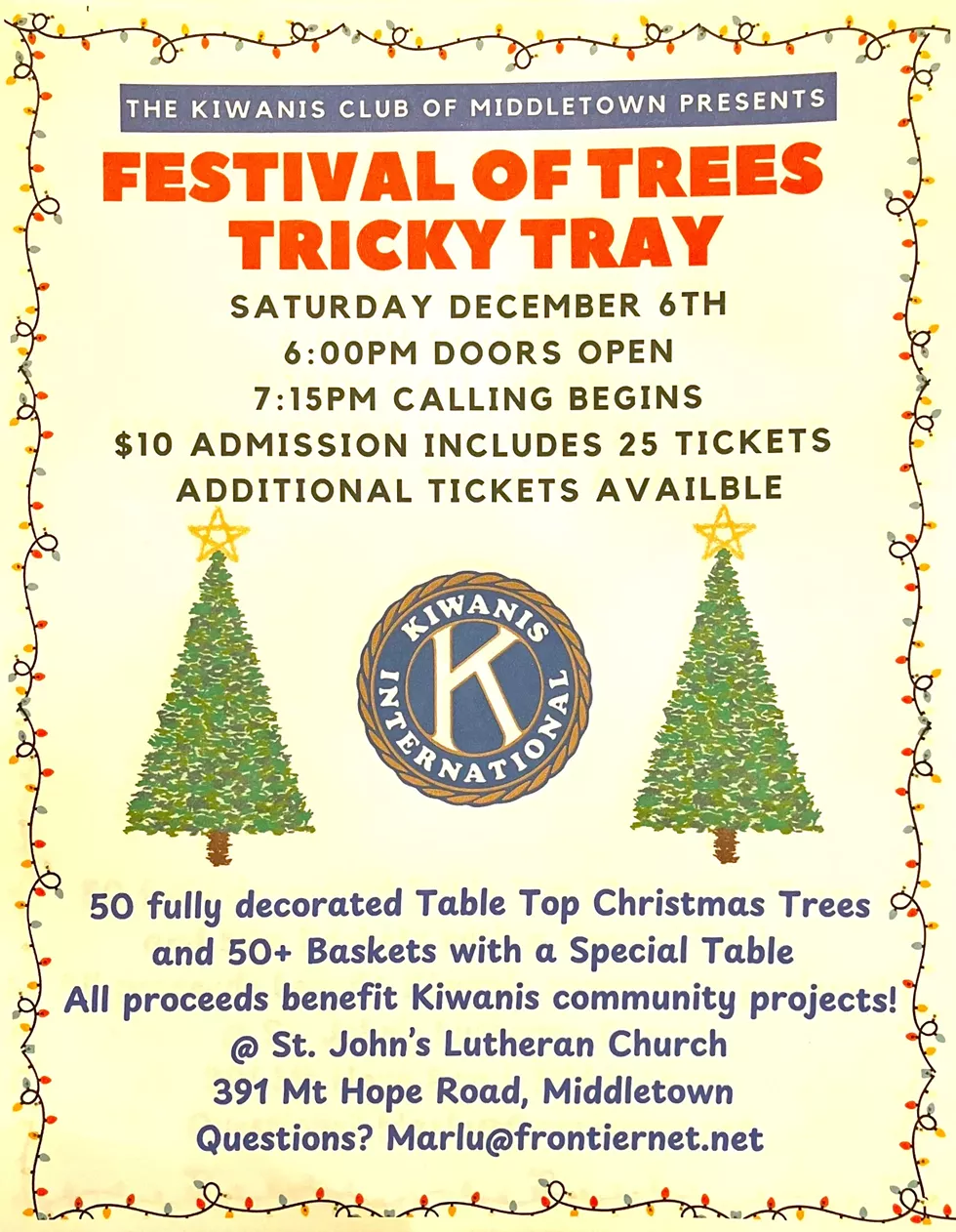 Festival of Trees Tricky Tray