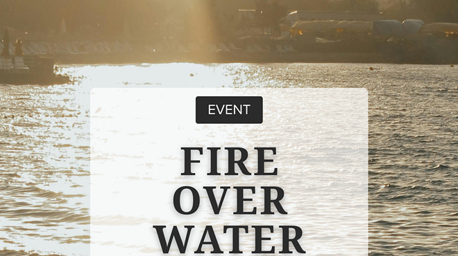 Image: FIRE OVER WATER readings with Len Jenkin