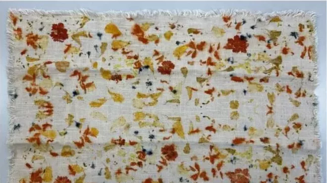 Image: Flowers & Fabric ~ Natural Eco-dying