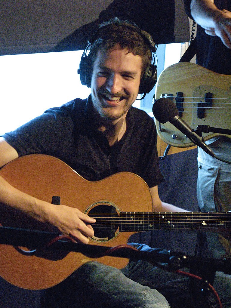 Frank Turner at an XFM radio session in London.