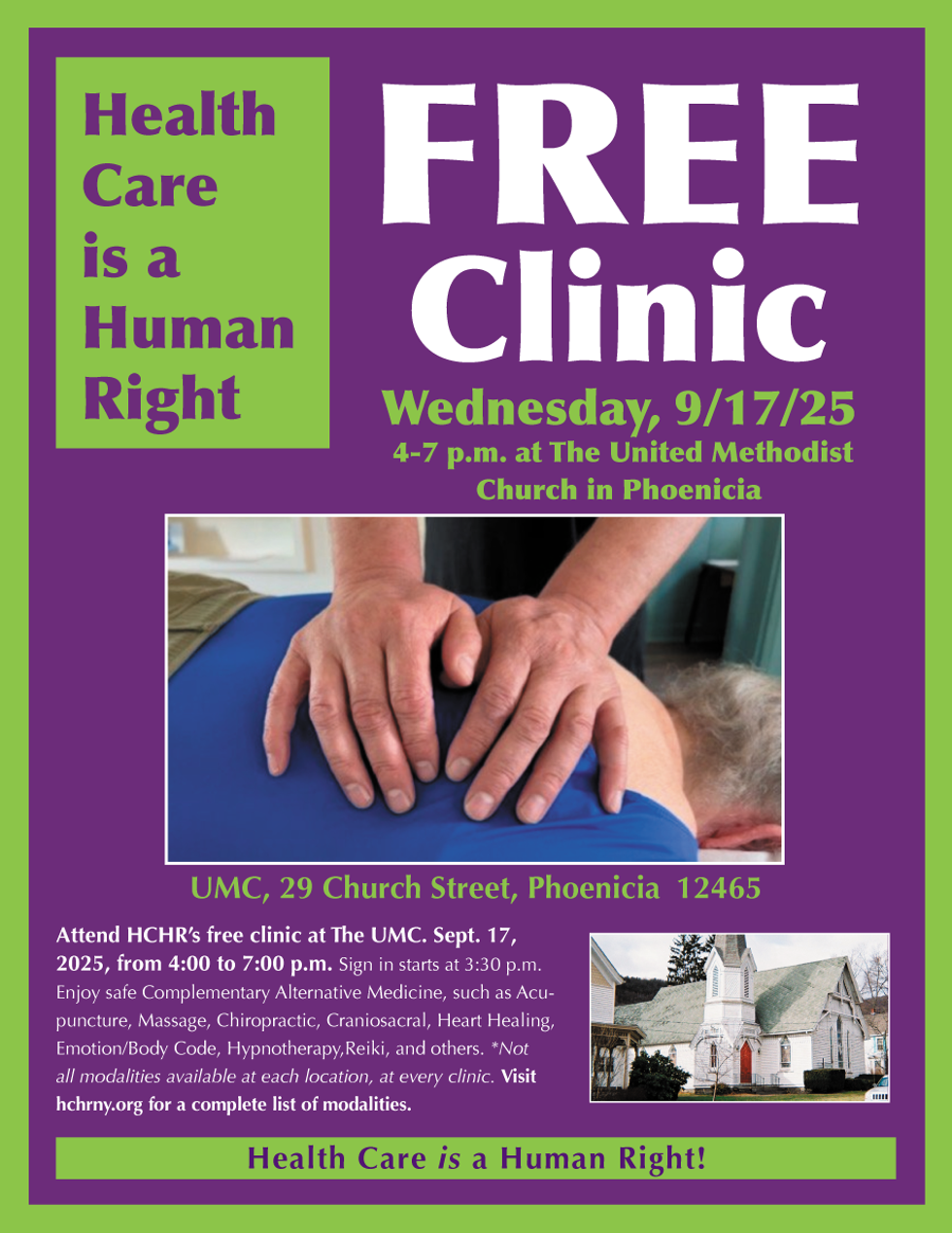 flyer for 9/17/25 clinic
