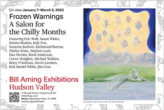 Image: Frozen Warnings, A Salon for the Chilly Months- On view January 7-March 5, 2023