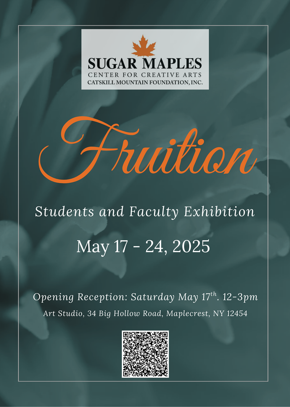 Fruition, May 17 &ndash; 24, 2025, Opening reception: Sat. May 17th. 12.00 - 3.00 pm