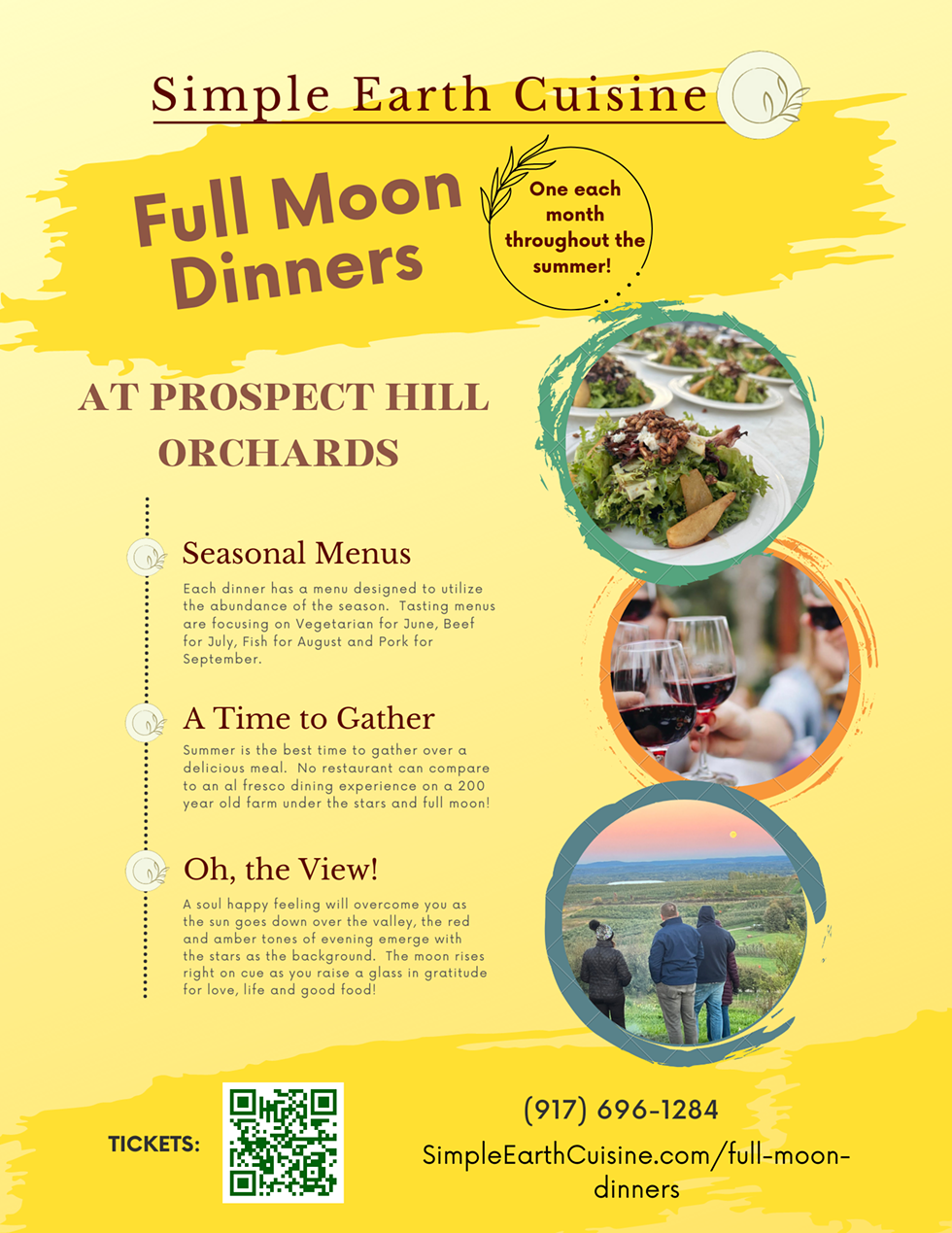 Full Moon Dinners at Prospect Hill Orchards