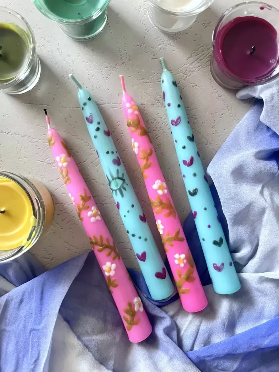 Painted Candles