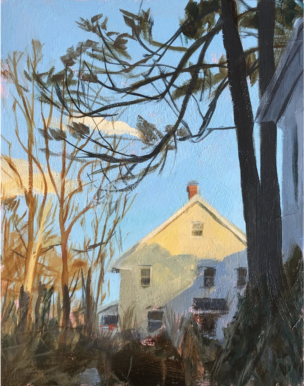 Last Light, 2021, 11" x 14&rdquo;, acrylic on wood panel