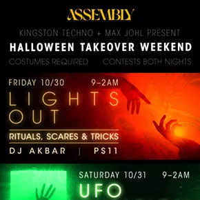 Image: Halloween Takeover Weekend: Lights Out (DJ Akbar and PS11) at Assembly