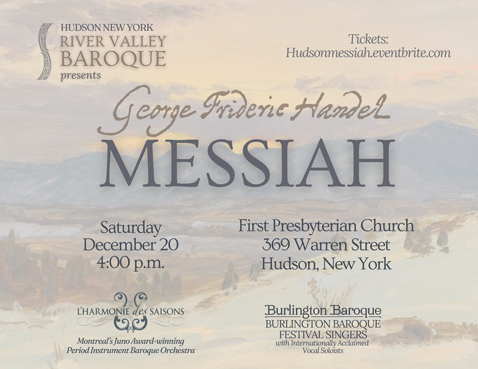 Handel&rsquo;s Messiah in Hudson, NY