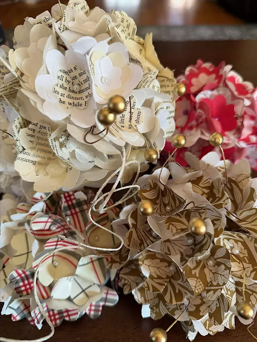 Holiday Paper Bouquet Making