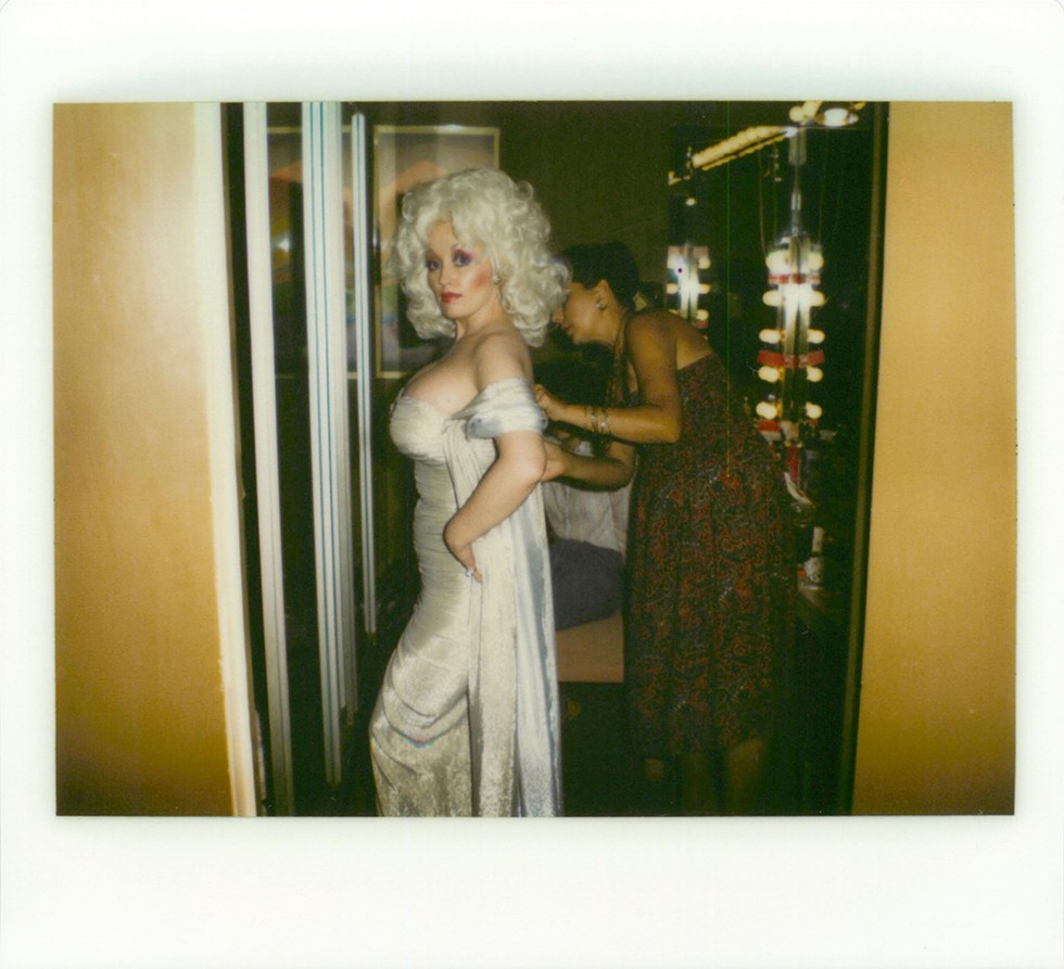 Parton on the set of The Best Little Whorehouse in Texas in 1982.