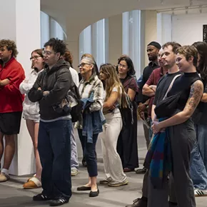 Image: Homecoming Weekend Exhibition Tour at the University Art Museum