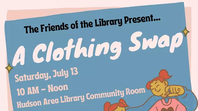 Image: Hudson Area Library Hosts 2nd Annual Community Clothing Swap