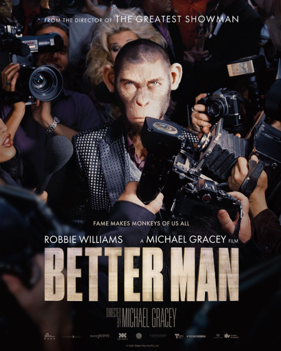 Hudson Film Festival - &ldquo;Winter Watch&rdquo; 2024/2025, FREE Screening BETTER MAN - Friday, December 13, 7:00pm at Story Screen Cinema