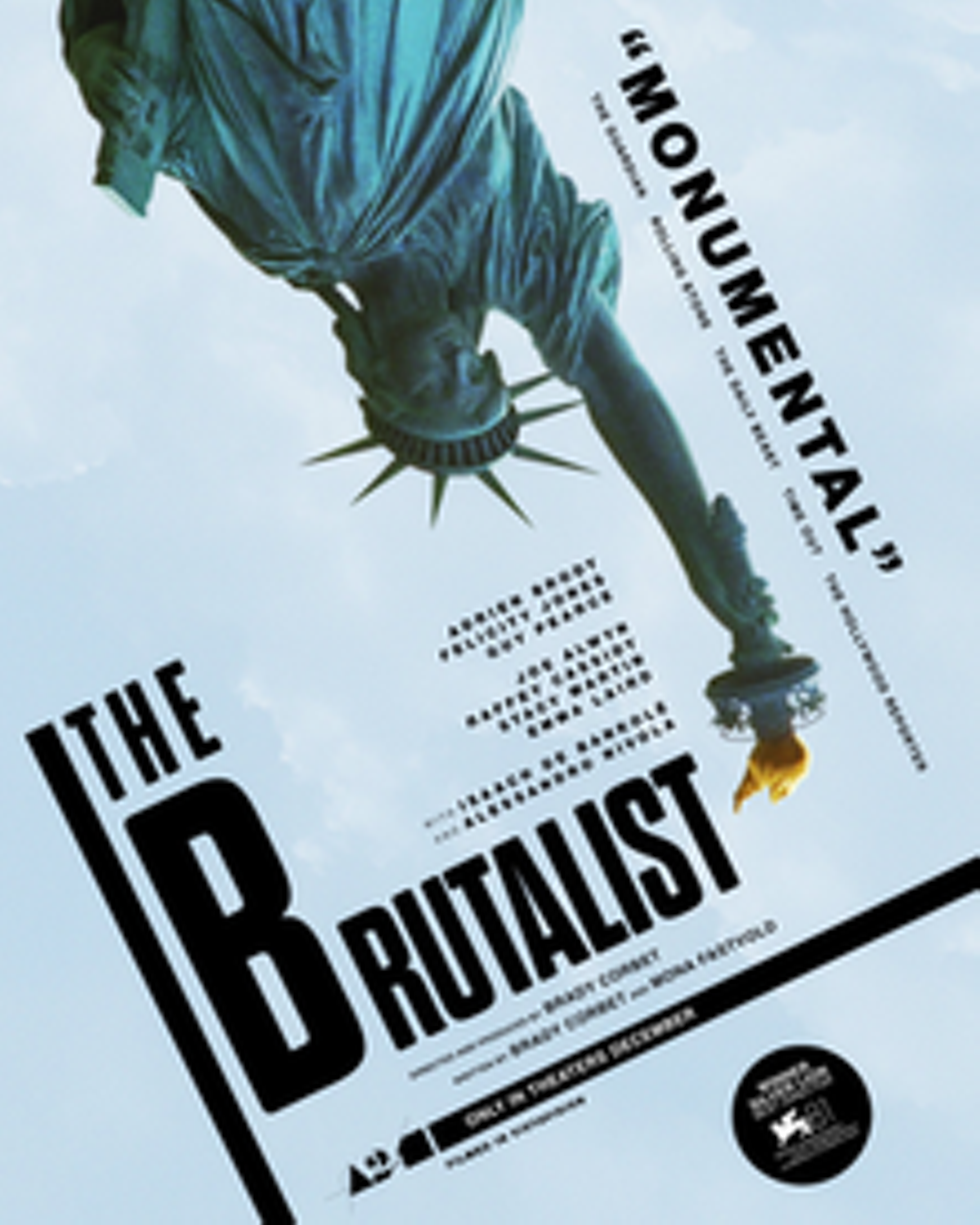 Hudson Film Festival - &ldquo;Winter Watch&rdquo; 2024/2025, FREE Screening THE BRUTALIST - Saturday, December 21, 2:00pm at Story Screen Cinema
