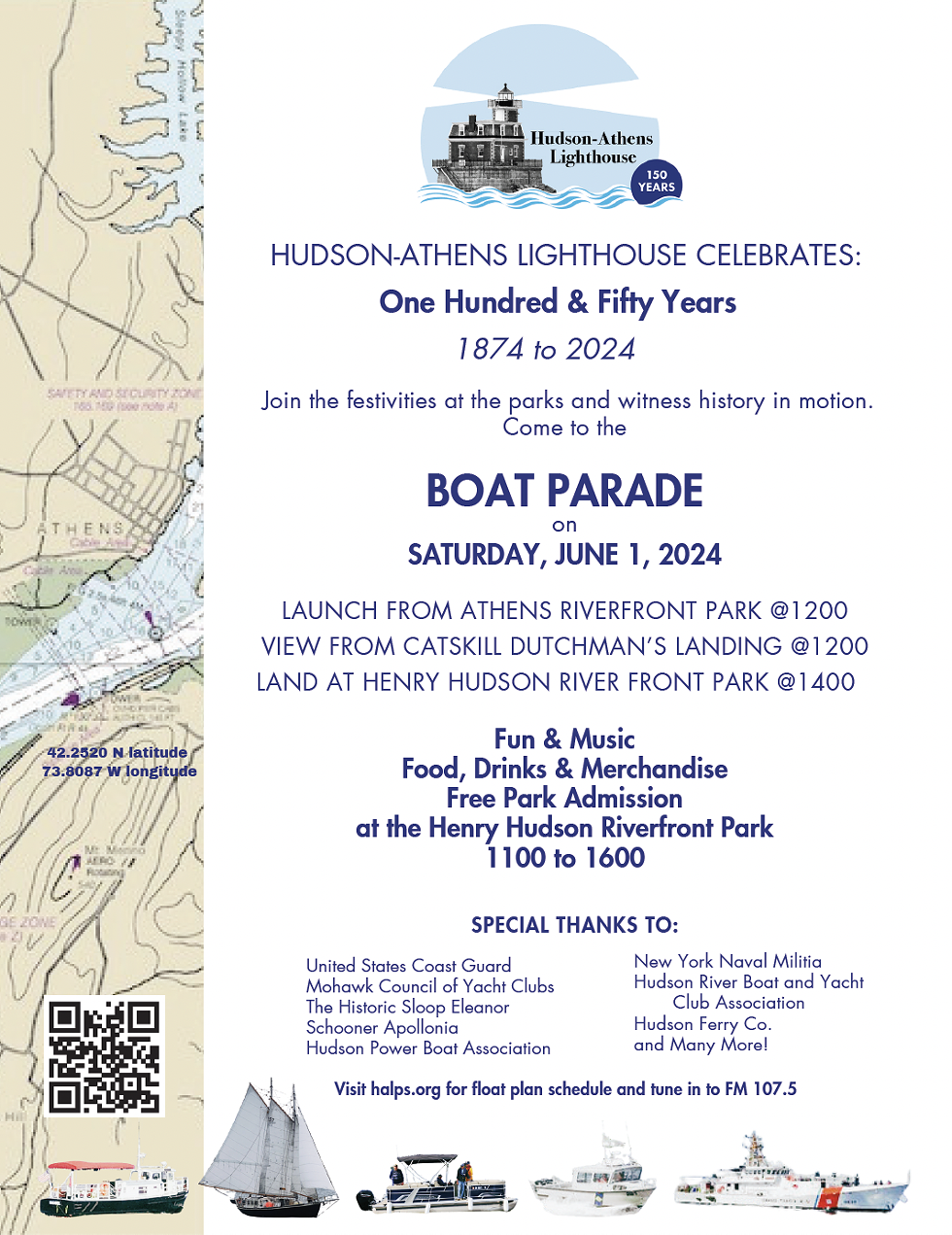Celebrate 150 years of the Hudson-Athens Lighthouse!
