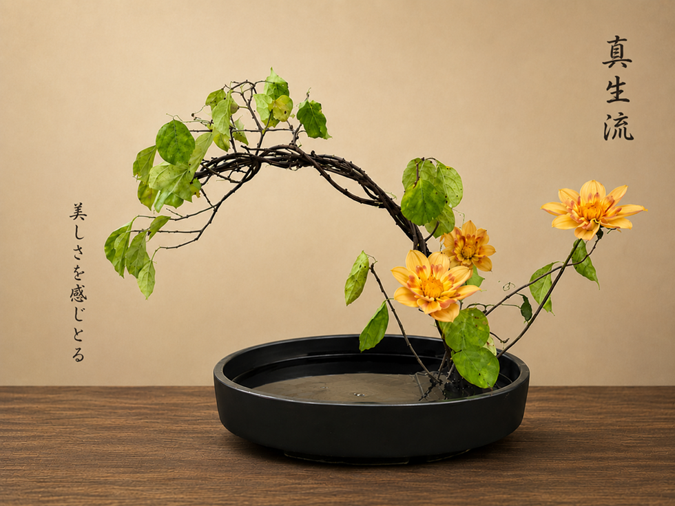 Photo of Ikebana flower design