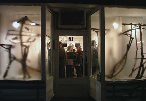 Imogen Holloway Gallery hosted an opening for the exhibition "Bent" during Saugerties First Friday in March.