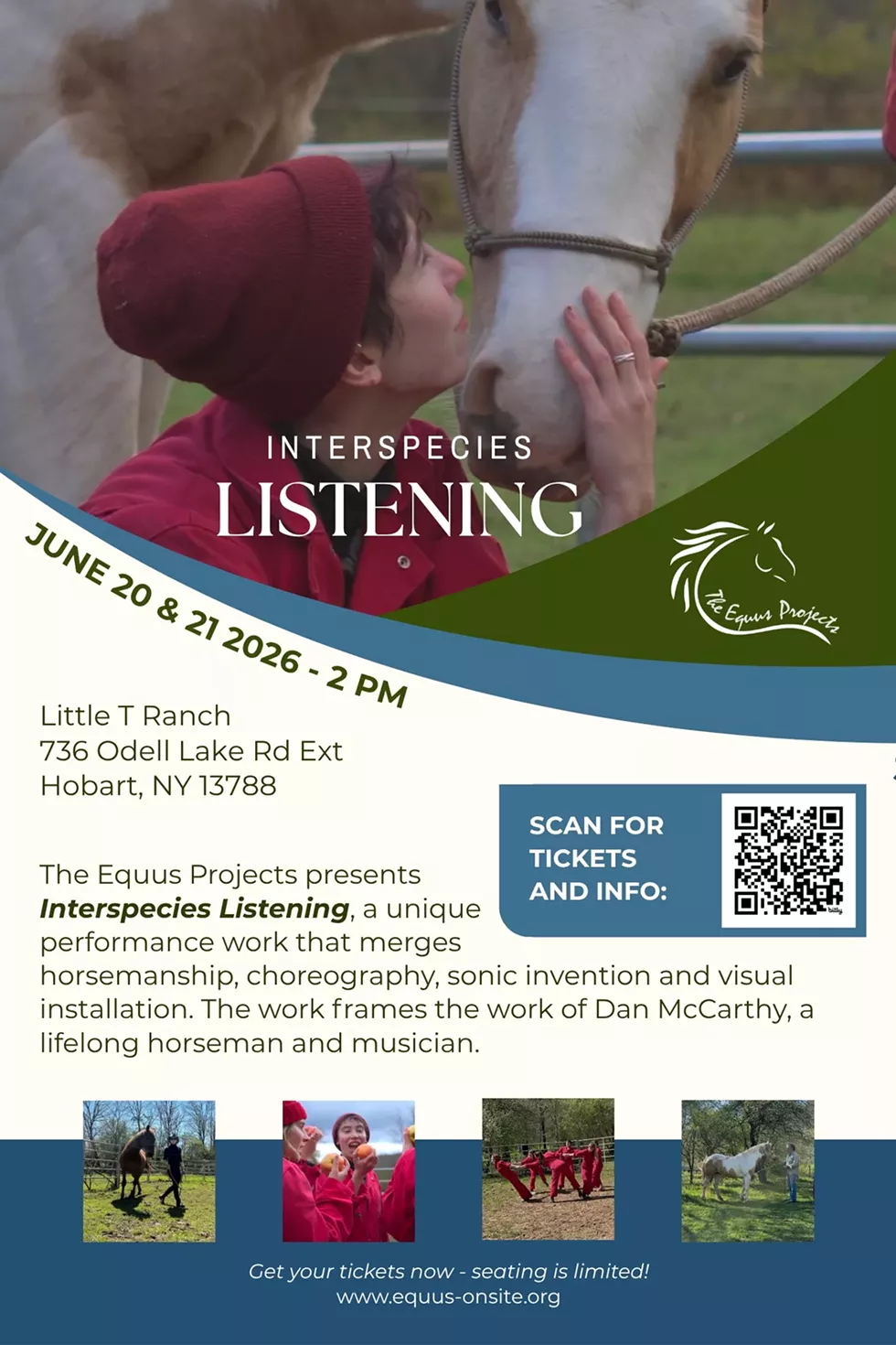 Flyer for Interspecies Listening performance