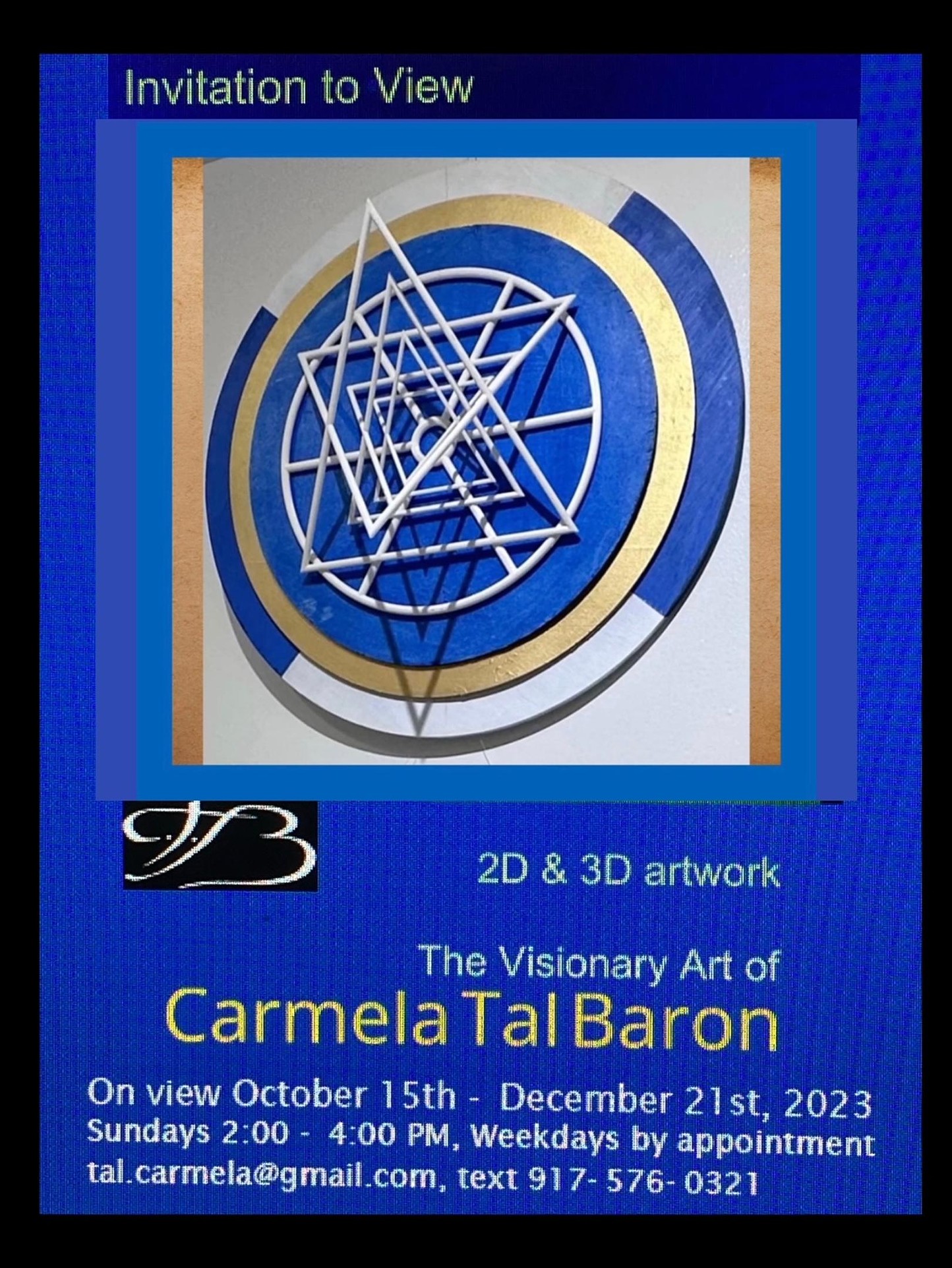 Invitation to View: The Visionary Art of Carmela Tal Baron