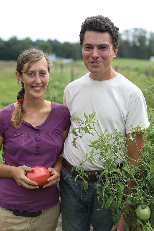 Jennifer Carson and Jon Ronsani of Lineage Farm in Claverack.