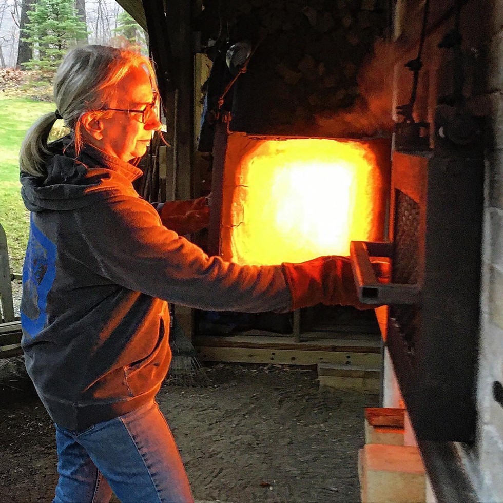 Deb Heid, one of the participants In the Hudson Valley Women Who Woodfire Tour on May 21 and 22.