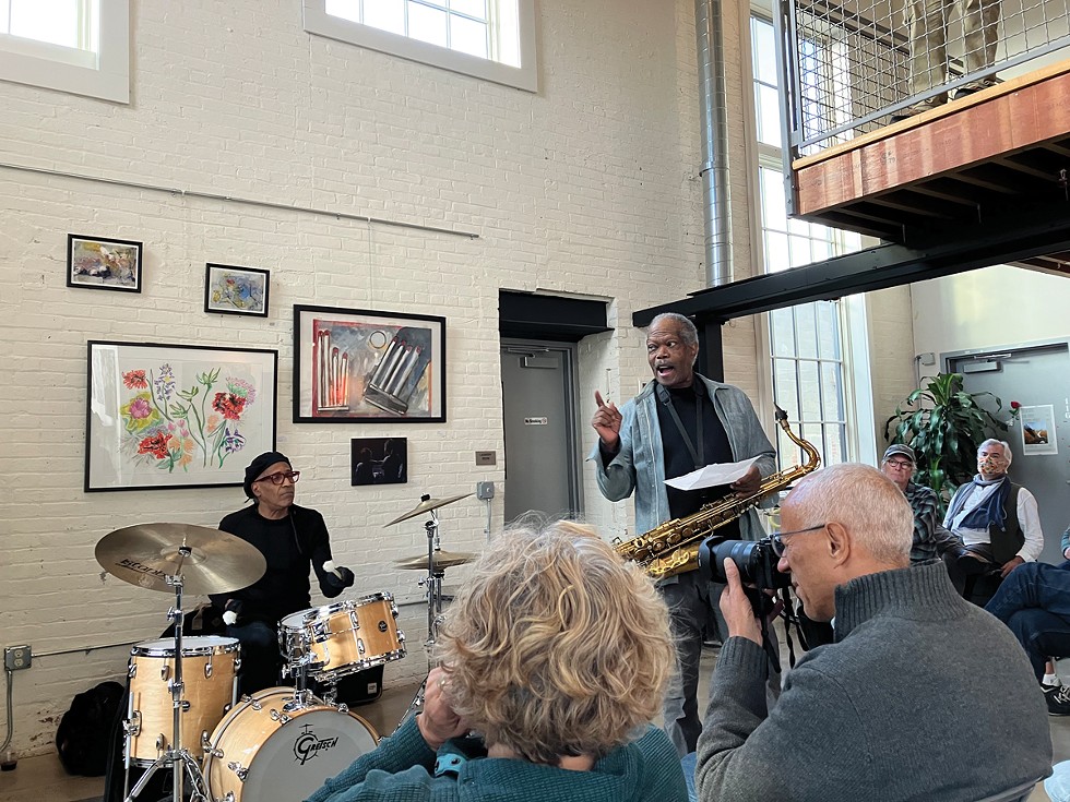 Joe McPhee performing recently at the Lace Mill in Kingston.