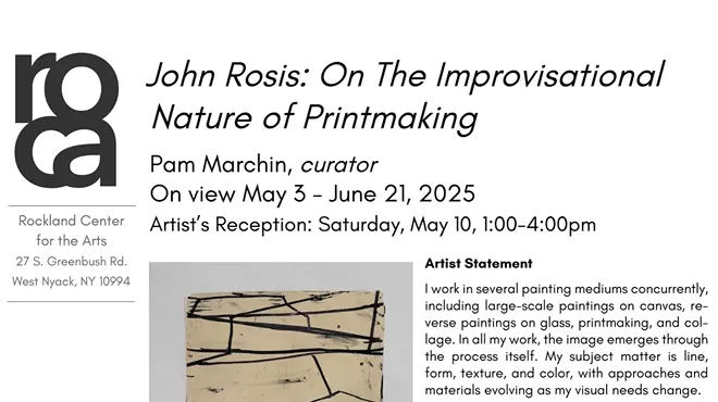 Image: John Rosis; On the improvisational nature of printmaking