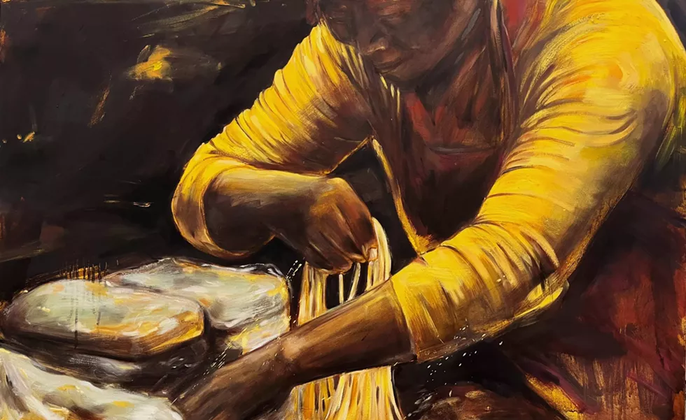 Instant, Kaarina Chu McKenzie, oil on canvas, 30" x 48"