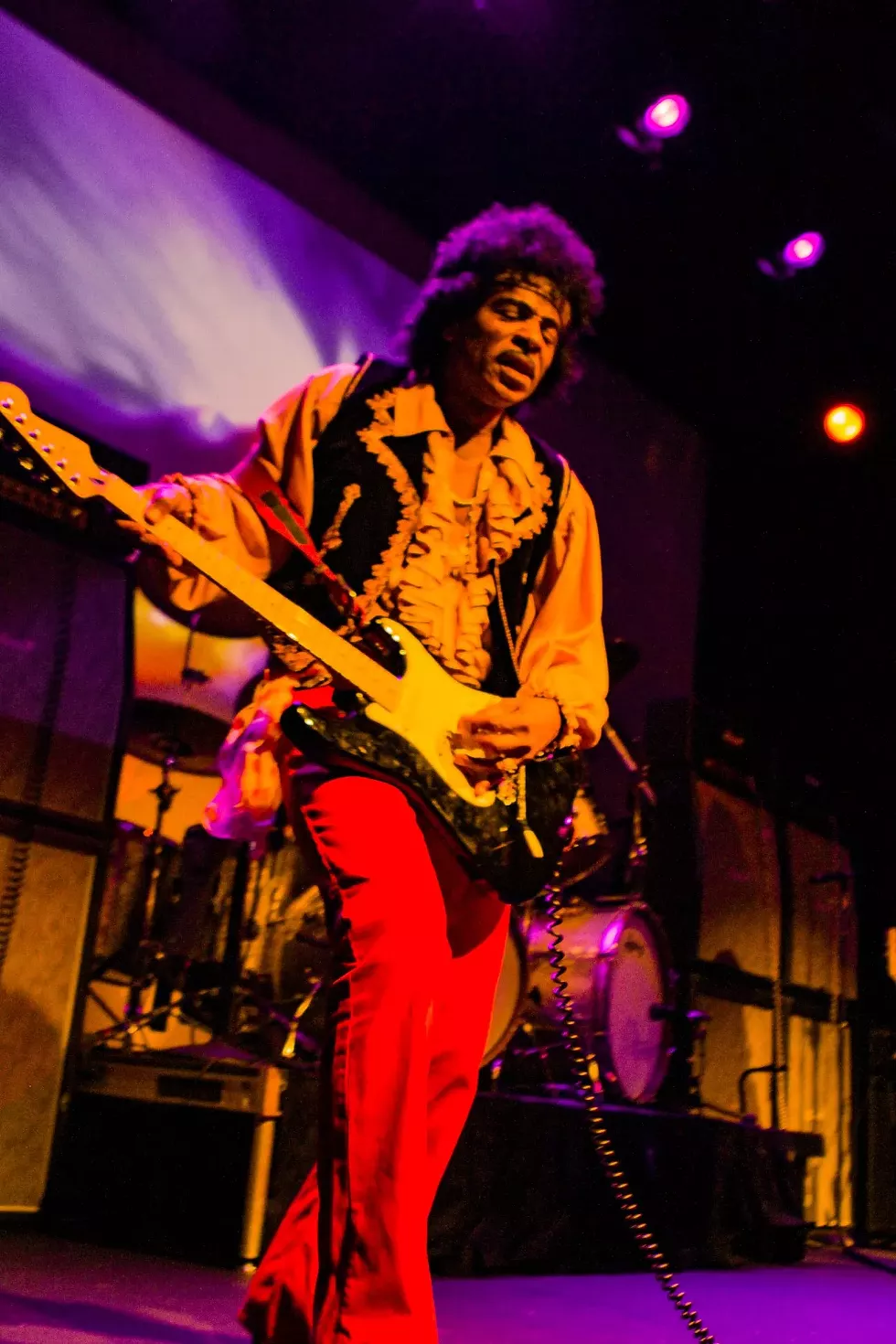 Jimy Bleu of Kiss The Sky as Jimi Hendrix