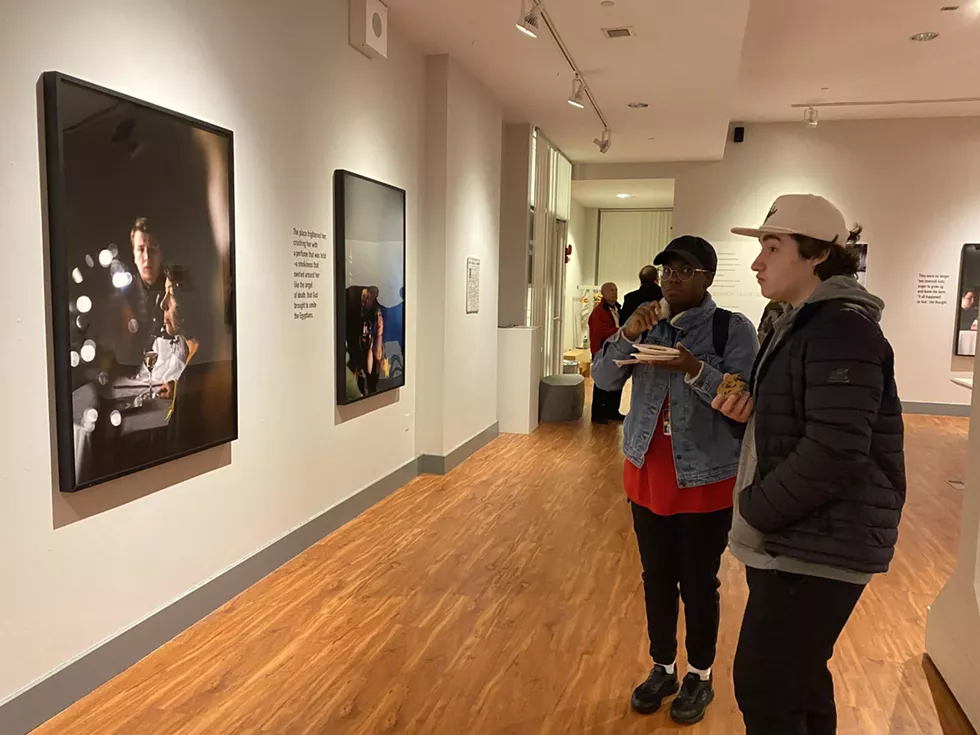 Students at Kristallnacht Opening
