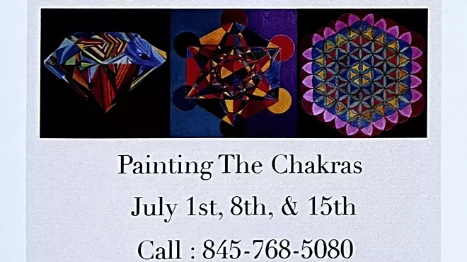 Image: Learning to Paint the Chakras with Benjamin Franklin of BFFs Gallery