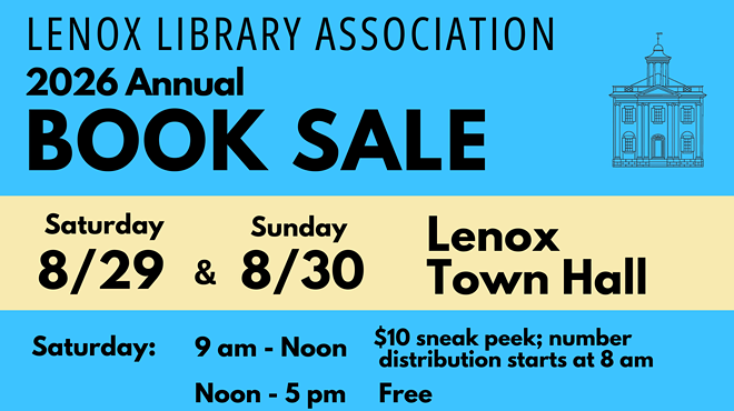 Image: Lenox Library Association's Annual Book Sale